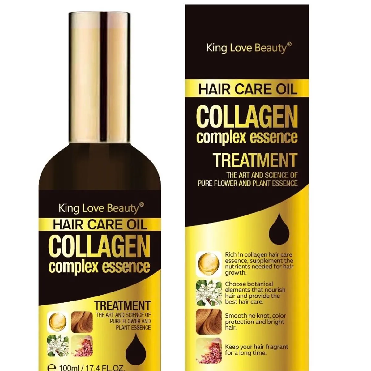 King Love Beauty Hair Care Oil Collagen Complex Essence 100ml