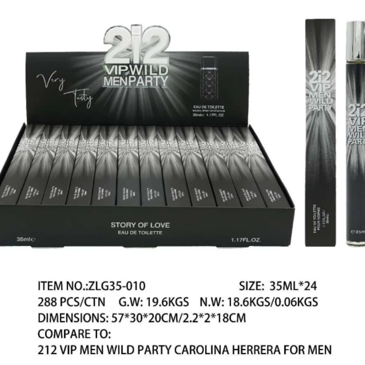 Perfumy męskie 212 VIP Men Wild Party 35ml