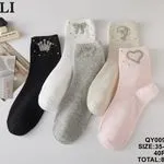 Skarpetki damskie SO&LI z ozdobami QY009-14 roz.