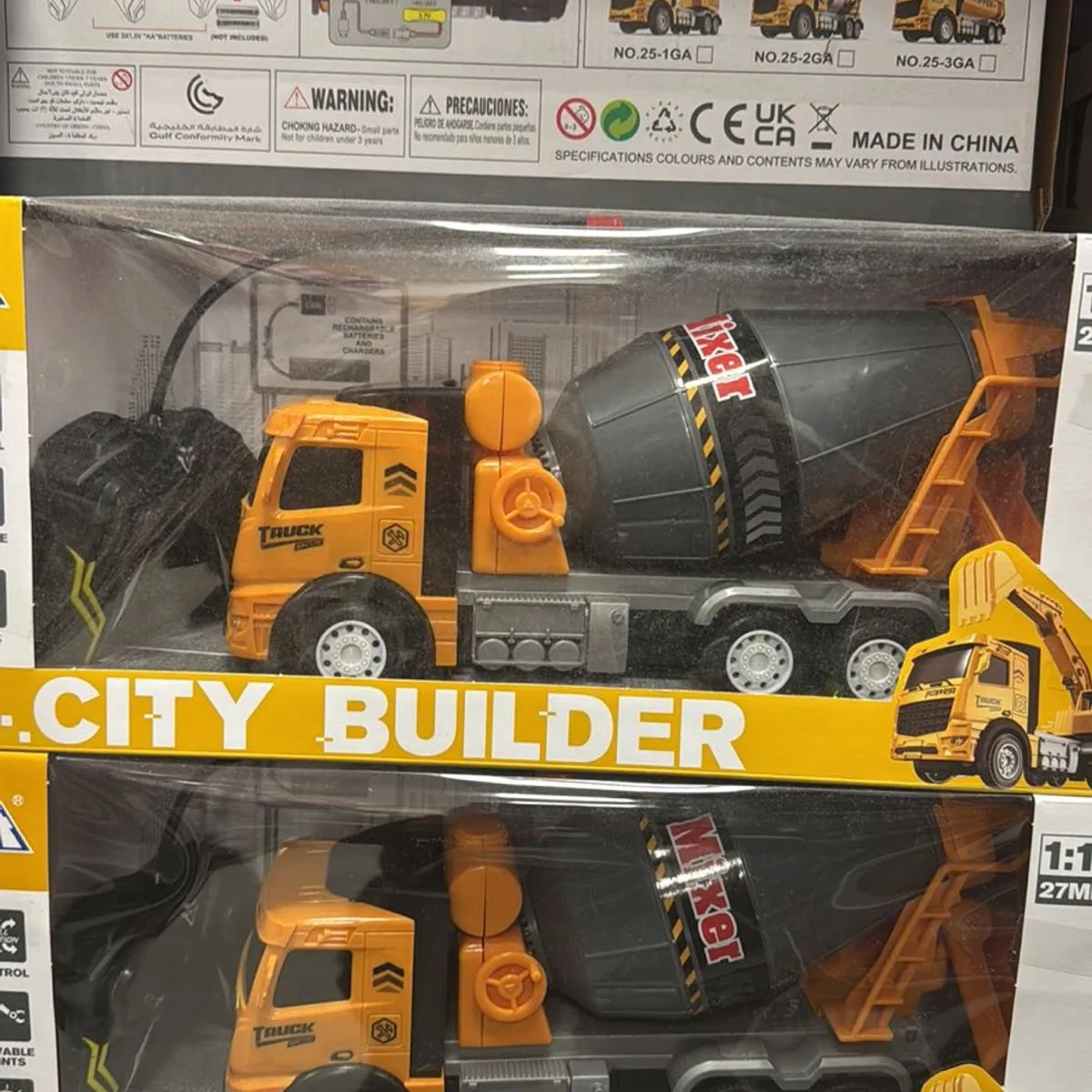 Zabawki City Builder RC Betoniarka Żółta 1:24