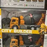 Zabawki City Builder RC Betoniarka Żółta 1:24