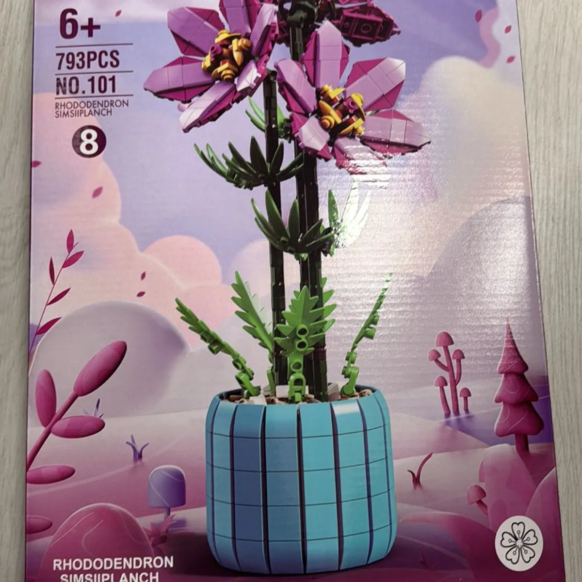 Zestaw klocków Flowers Rhododendron Potted Plant 783 pcs 6+