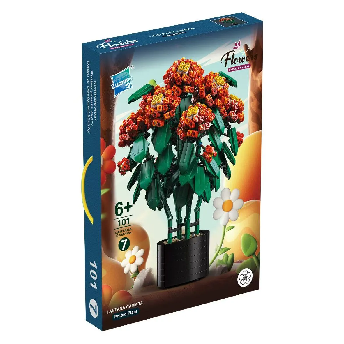 Zestaw klocków LEGO Lantana Camara w doniczce 101 elementów