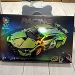 Zestaw klocków Racing Car zielony model