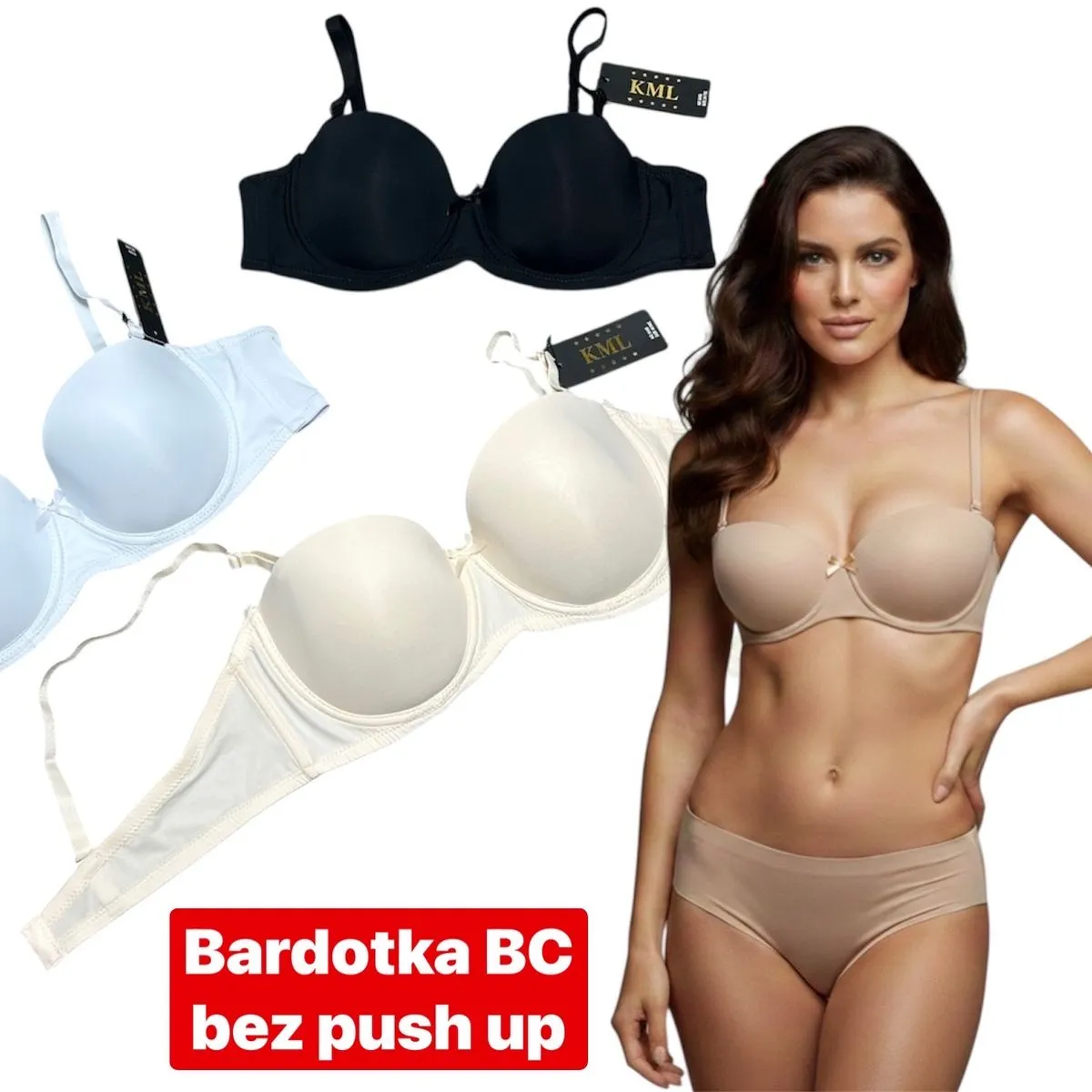 Biustonosz damski B bez push-up EML