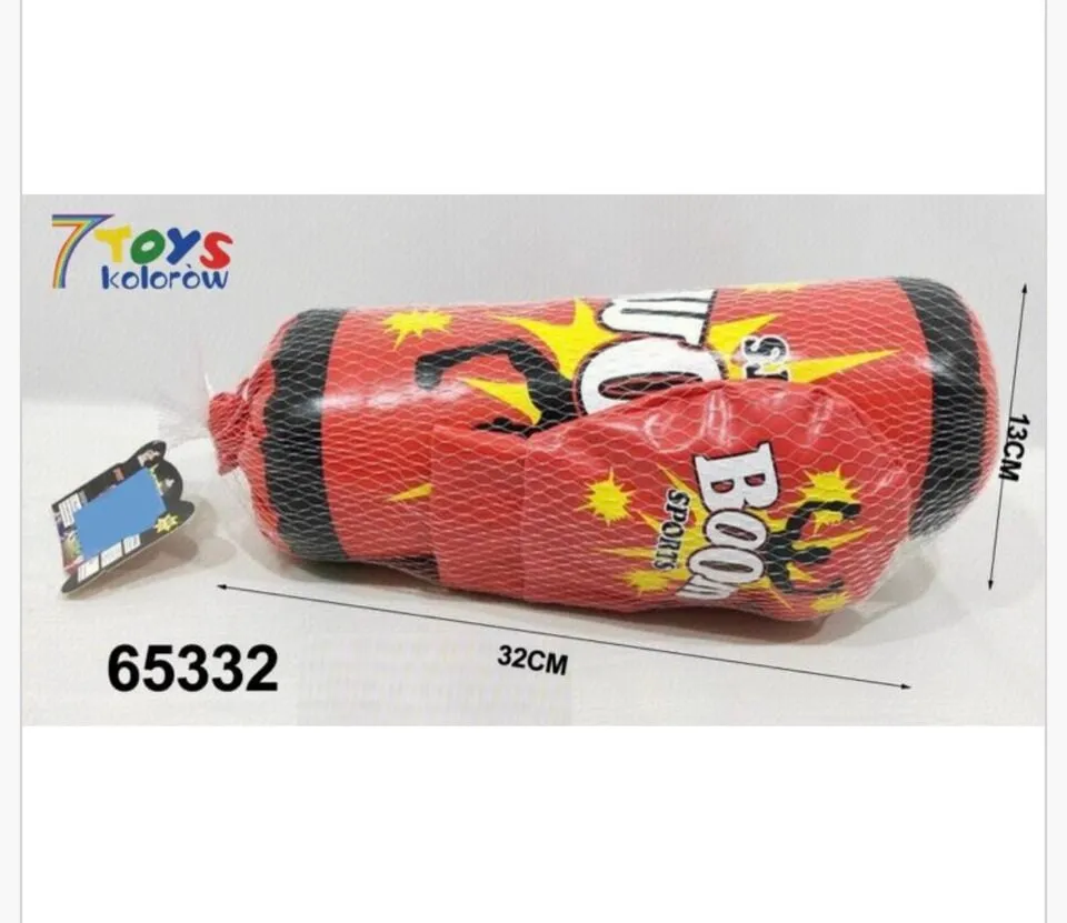 Zestaw Bokserski dla Dzieci 32x13cm Boom Sports Czerwony