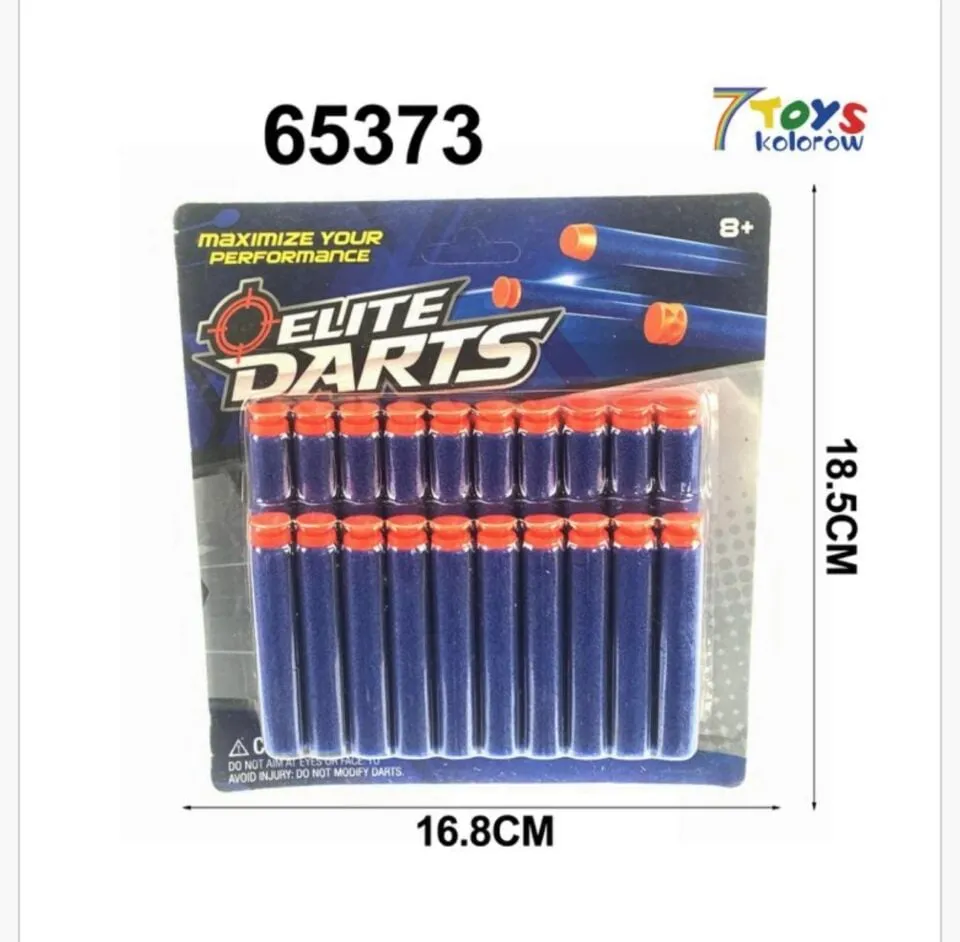 Piankowe Strzałki Nerf Elite Darts do Wyrzutni 12 szt. Niebieskie
