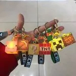 Brelok Minecraft Świecący Kostka z Paskiem 24szt