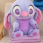 Maskotka na Kocyk Fioletowy Stitch Zestaw 2w1
