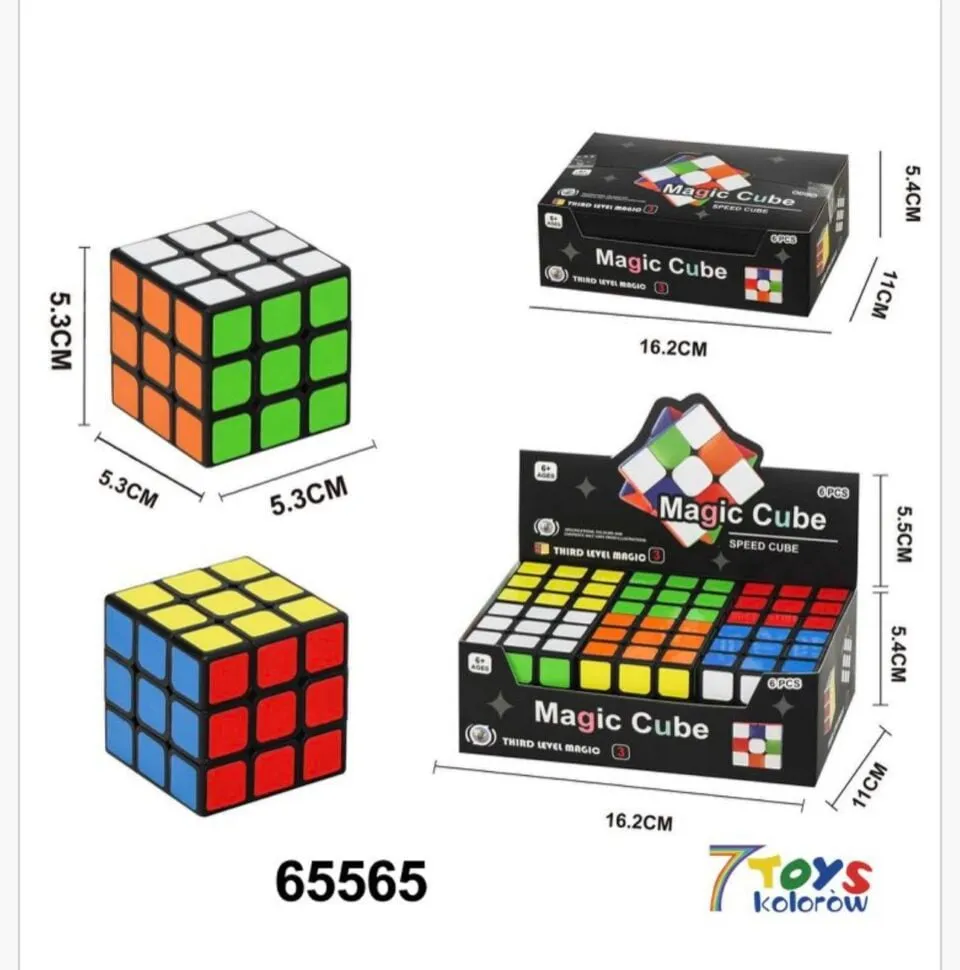 Kostka Rubika Magic Cube 5,3cm - Klasyczna Układanka Logiczna