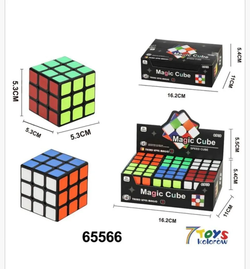 Kostka Rubika Magic Cube 5,3cm - układanka logiczna 3x3x3