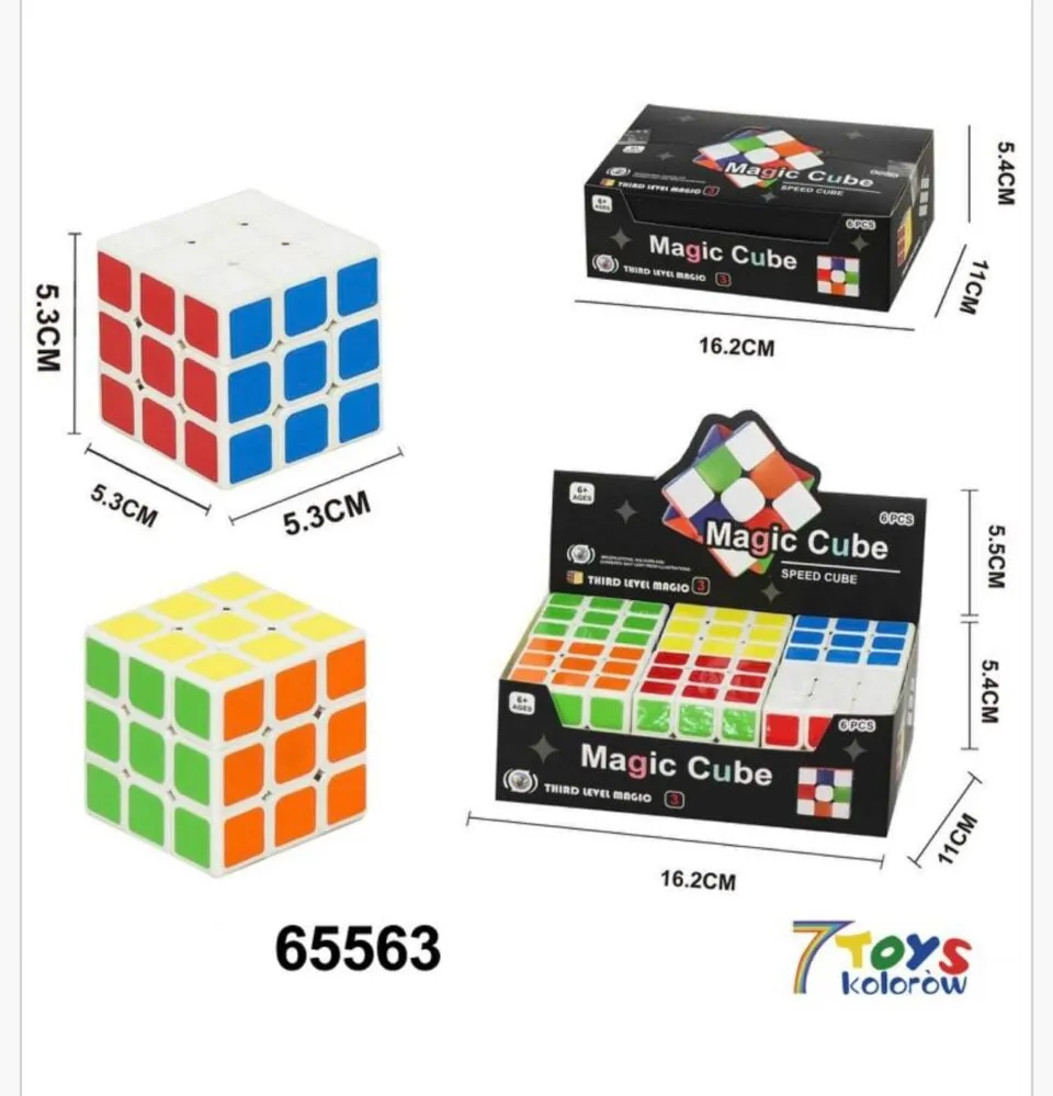 Kostka Rubika 3x3 Magic Cube 5,3cm - Zabawka Logiczna
