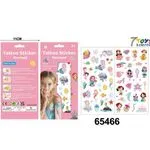 Zestaw Tatuaży Zmywalnych Tattoo Sticker Mermaid 11x25cm 36szt