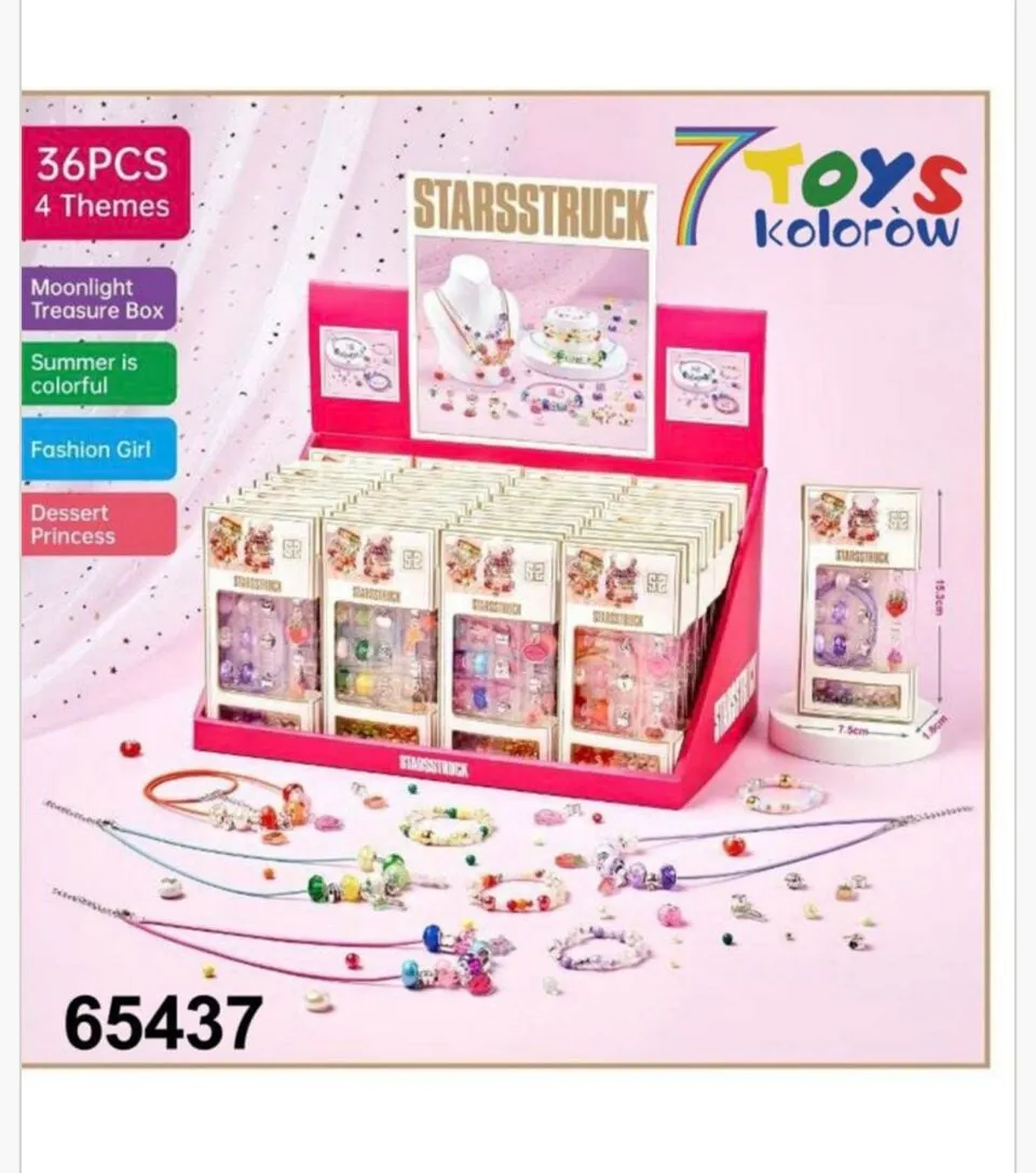 Zestaw Koraliki DIY STARSTRUCK 36 szt. - 4 motywy tematyczne