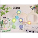 Lampka Stojąca Nocna Kwiatek 13,4cm Mix Kolorów 12szt