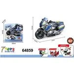 Zabawkowy Motocykl Policyjny DIY 17cm Metalz Toys ze Śrubokrętem
