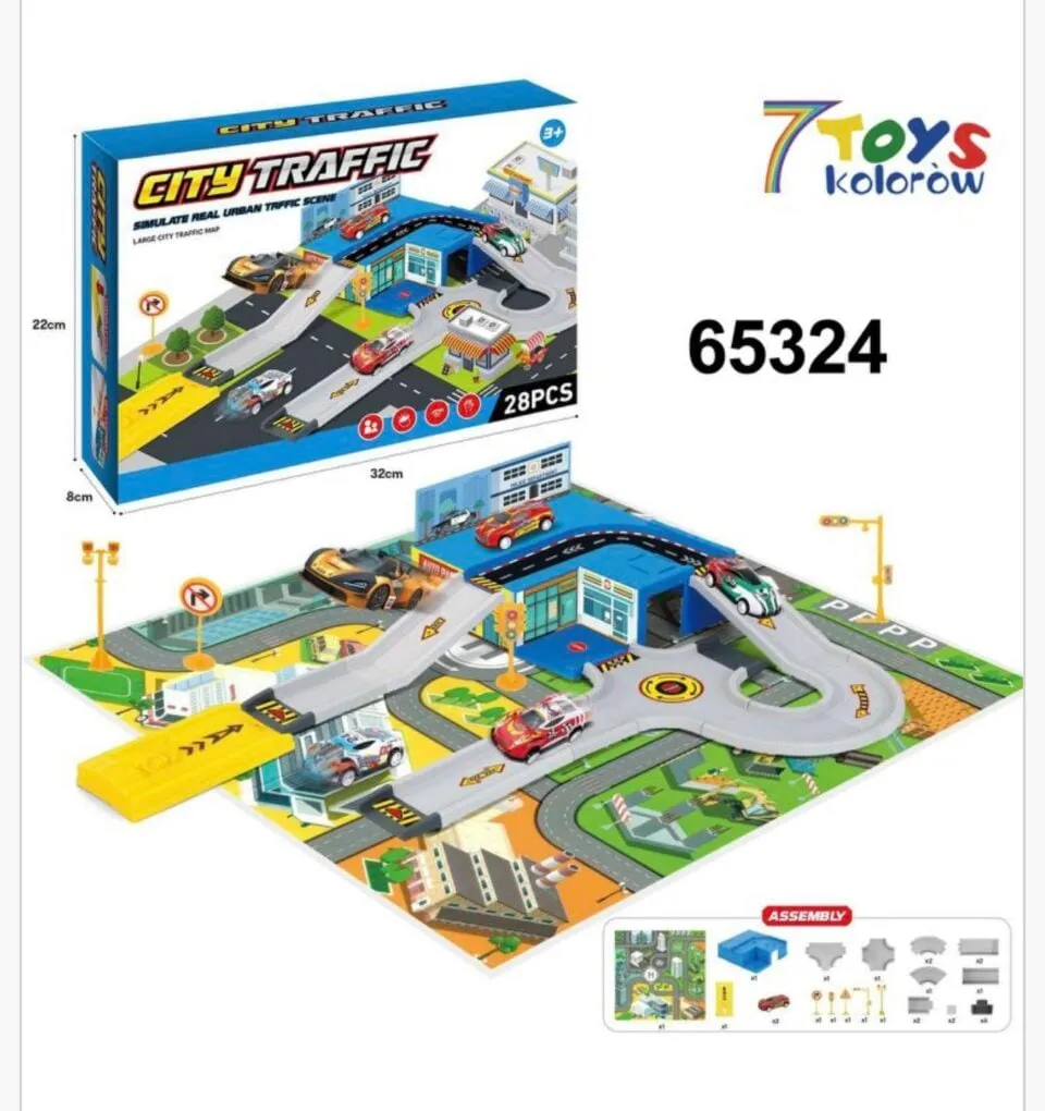 Zabawka Ścieżki City Traffic 28el. 7 TOYS