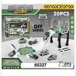 Zabawka Parking Military Parking Lot DIY 20el. z autami Alloy Car