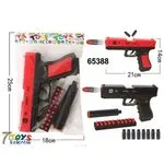 Pistolet Zabawkowy G18 z wyrzutem łusek 21x14cm - 12 szt