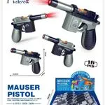 Pistolet Zabawkowy Mauser Pistol Światło Dźwięk 14.8cm 16szt