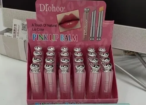 Balsam do Ust Diohoo Pink Lip Balm - 24 szt.
