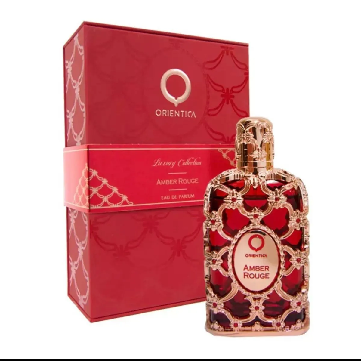 Perfumy Orientica Amber Rouge 100ml EDP Luxury Collection ozdobny flakon