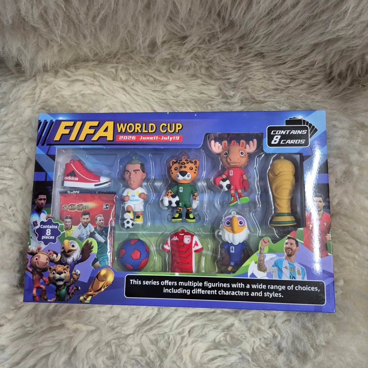 Zestaw figurek FIFA World Cup z 8 kartami
