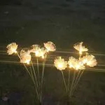 Lampa Solarna Kształt Stokrotki 2PCS Ogrody