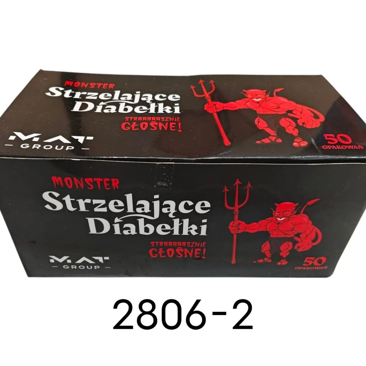 Diabełki Strzelające Duże Monster Strzelające 50 szt