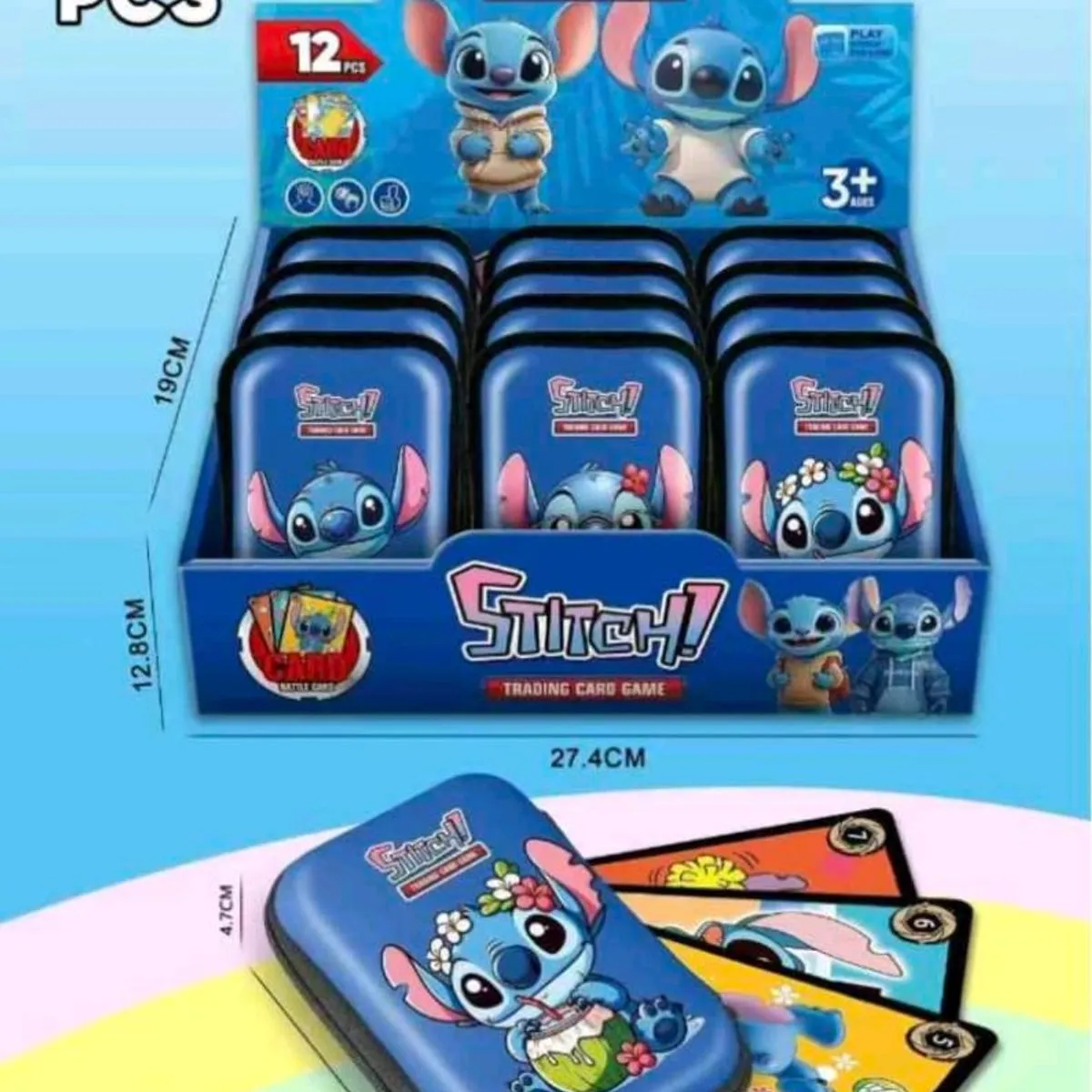 Karty kolekcjonerskie Stitch Trading Card 12 szt +40+5