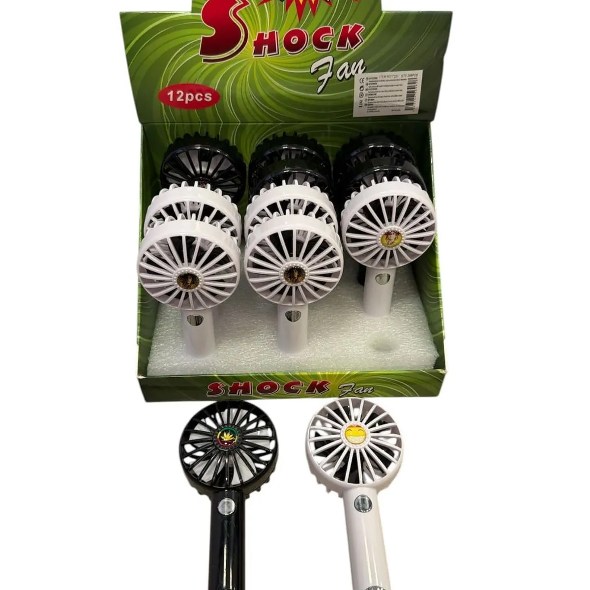 Wiatrak Shock ręczny wentylator USB 12 szt/opak.