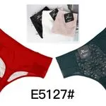 Majtki damskie stringi E5127# czarny biały różowy zielony czerwony