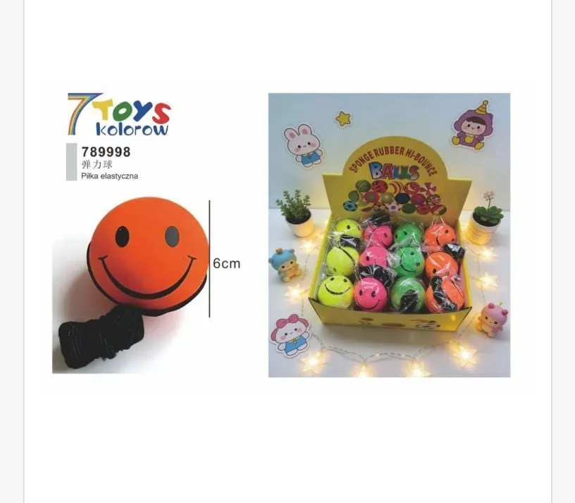 Piłka kauczukowa 6 cm 7 Toys Kolorów