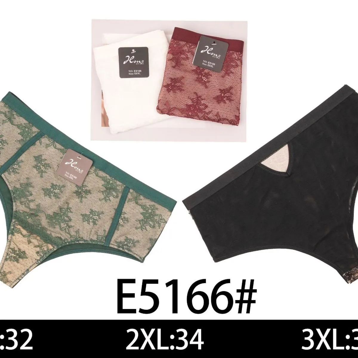 Majtki damskie E5166# rozmiary XL-32 2XL-34 3XL-36