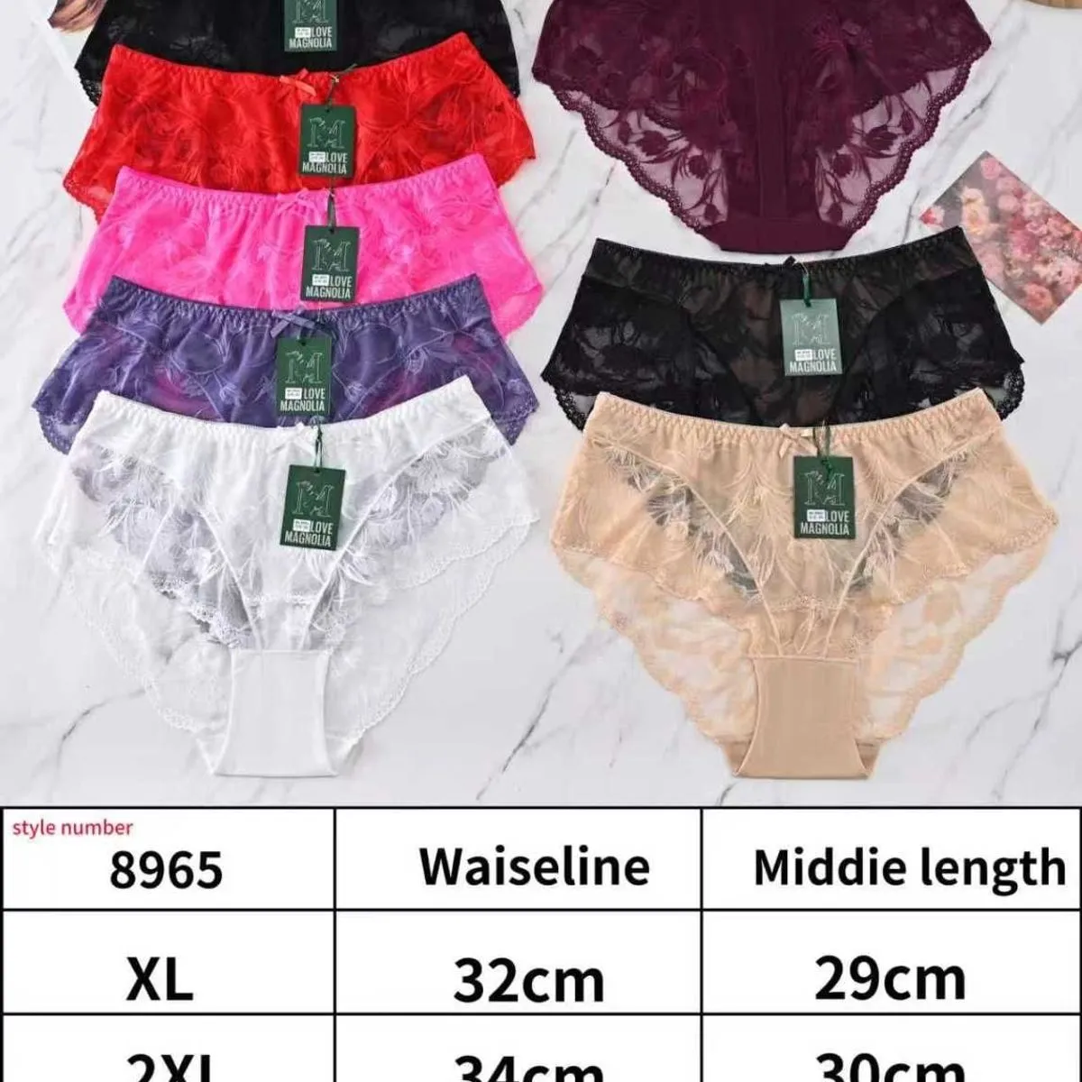 Majtki damskie stringi koronkowe XL-3XL, mix kolorów