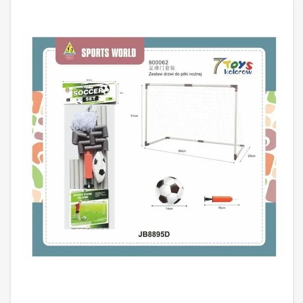 Zestaw do Piłki Nożnej Soccer Set z Bramką 60x30 cm