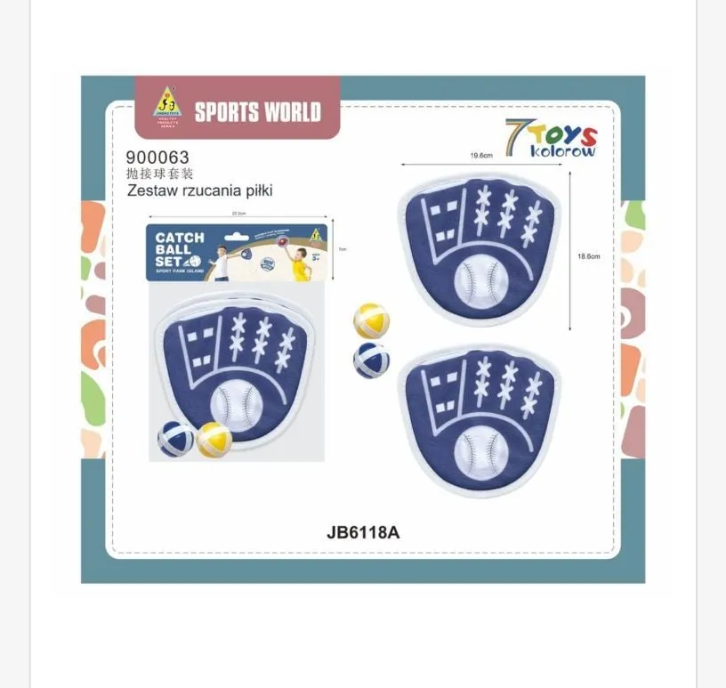 Zestaw Rzucania Piłki Catch Set Sports World