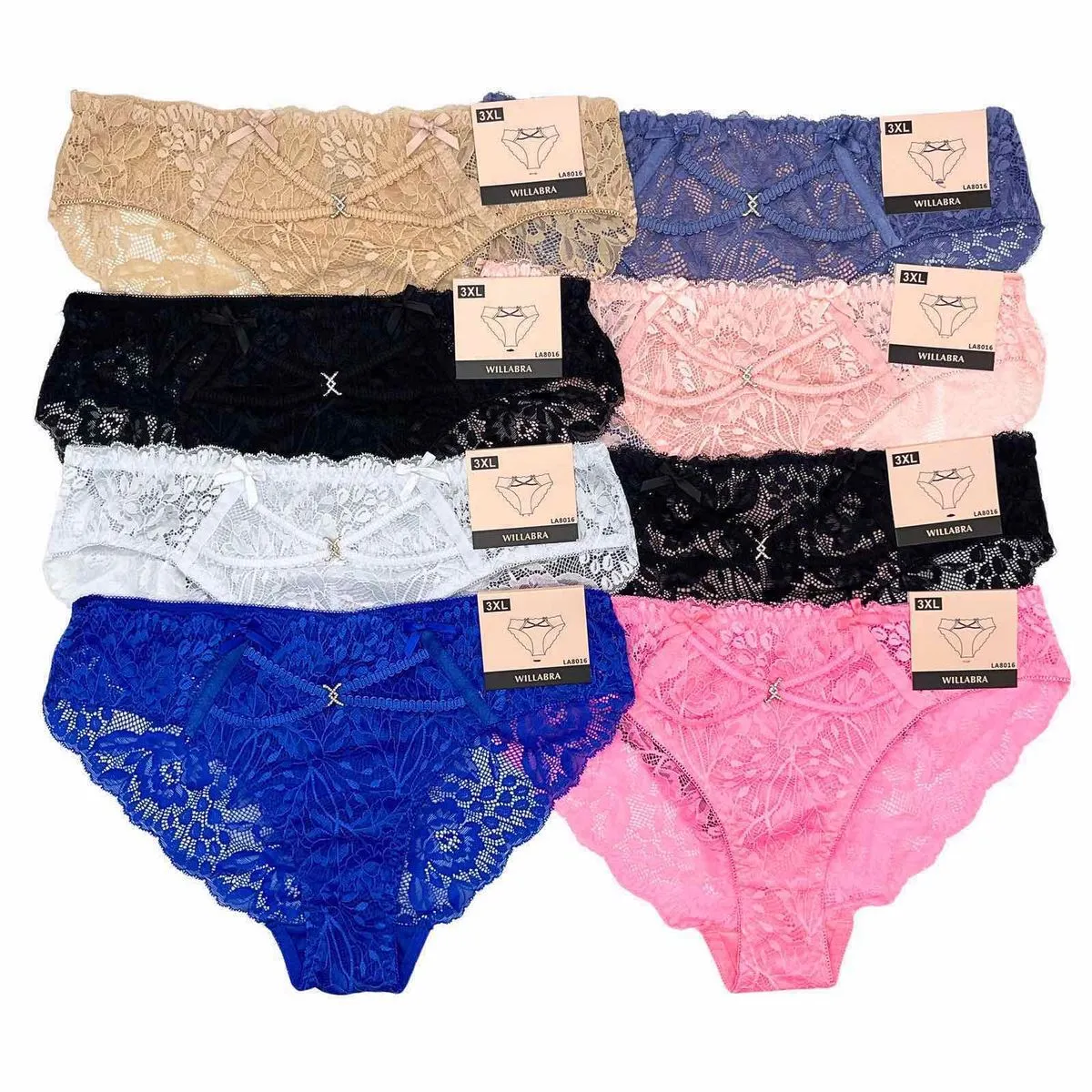 Majtki damskie koronkowe Villana L-XL 24 szt