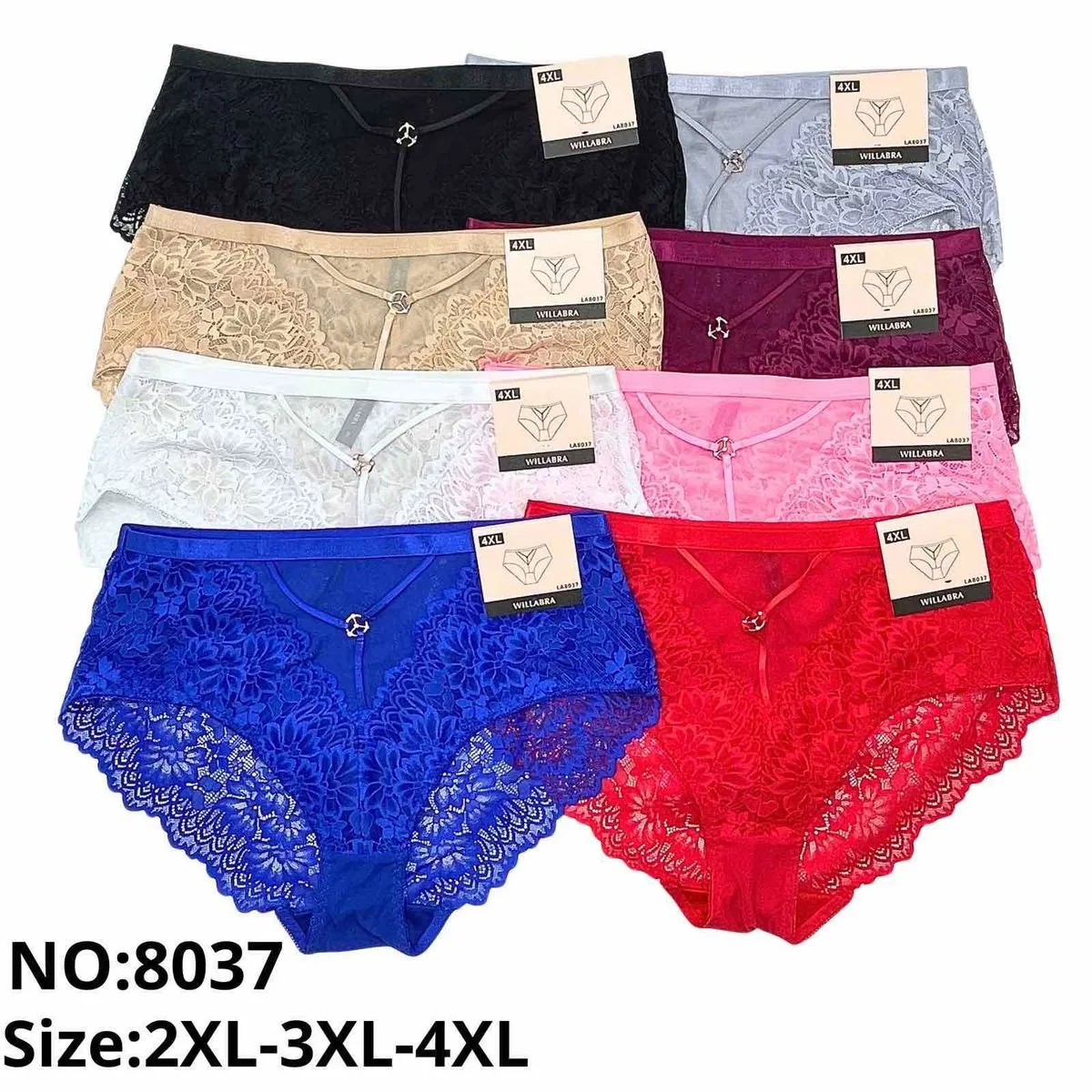 Majtki damskie koronkowe XL-5XL NO:8037