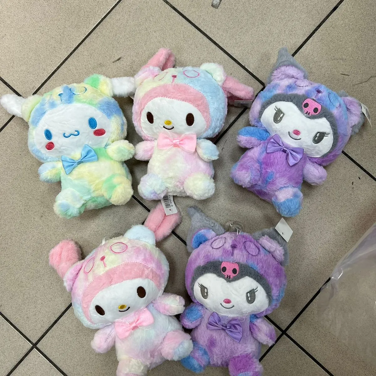 Maskotka Pluszowa Kuromi Mix Pastelowy Tie-Dye 12szt