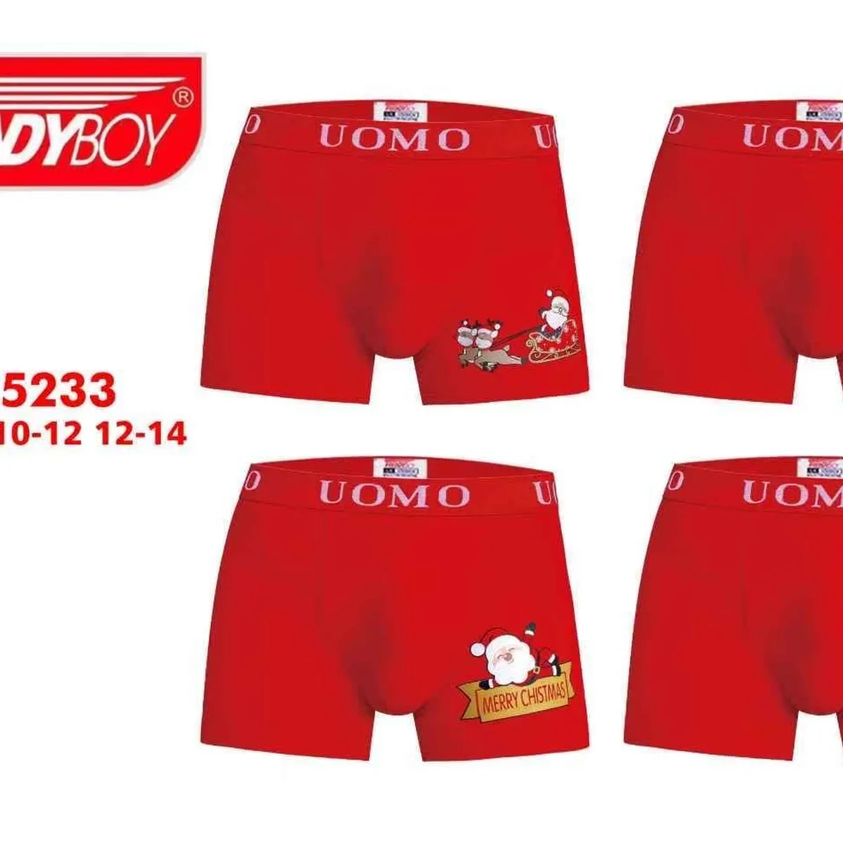 TrendyBoy Majtki chłopięce świąteczne NO.523 Age 8-14 24szt