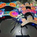 Zoestar Opaski LED Halloween z motywami dyni i ducha