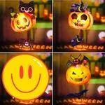 Lampki Halloween z dyniami, pająkami i nietoperzami