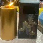 Świeca LED 12cm złoty kolor