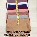Majtki damskie bawełniane mix kolorów 4XL-6XL 24 szt
