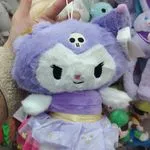 Maskotka Pluszowa Kuromi 25cm Fioletowa z Czaszka