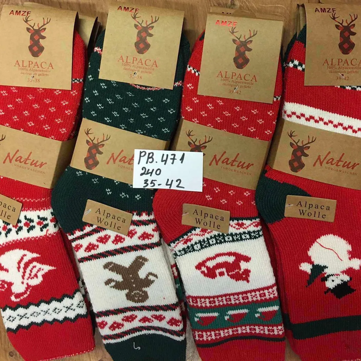 Skarpetki Damskie Alpace Bożonarodzeniowe L-XL