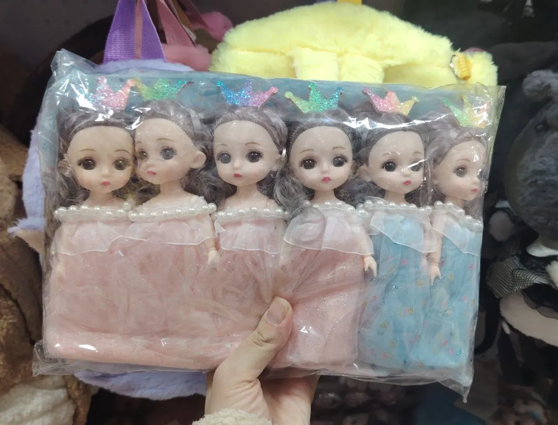 Brelok do Kluczy Lalka Miniaturowa 6 szt