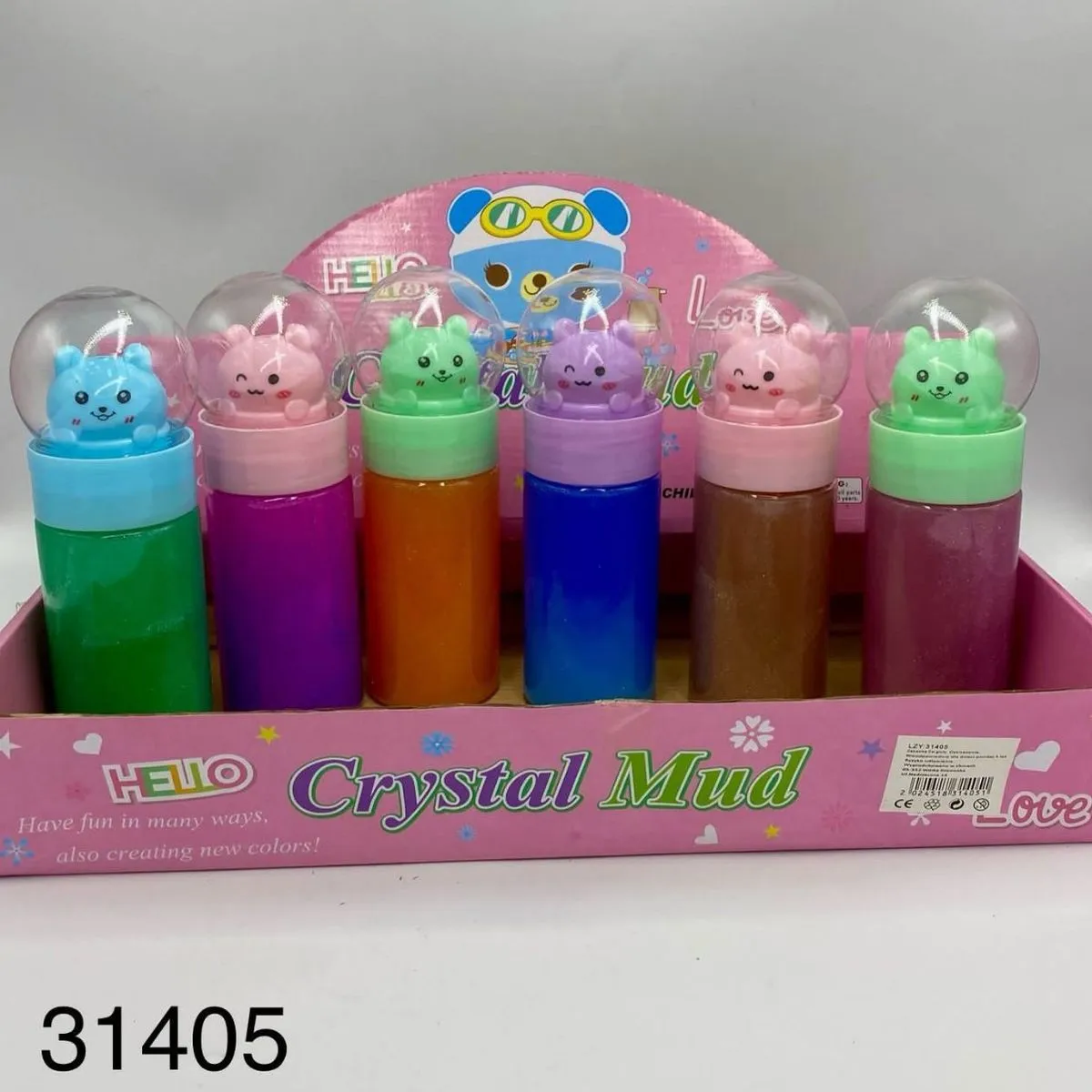 Zabawki Slime Crystal Mud w 6 kolorach