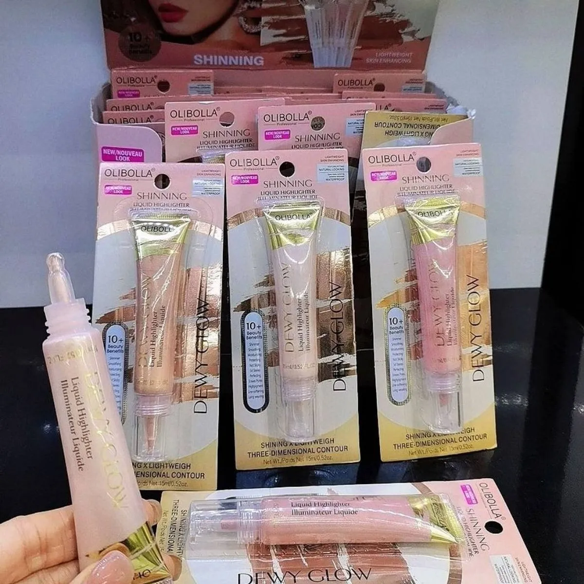Shimmer Highlight do Twarzy Dainty Glow 3 Kolory
